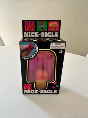 NeeDoh Nice-Sicle Pink and Orange squishy Authentic Schylling